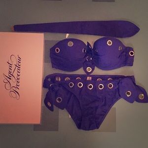 authentic AGENT PROVOCATEUR PurP7E RAin ☔️ bikini!